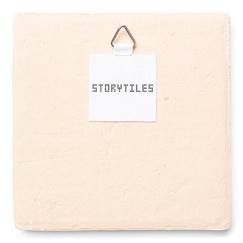 Surrounded by flowers | StoryTiles art on tile