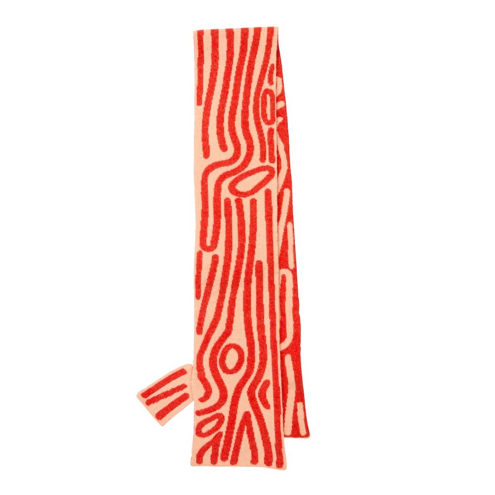 Log Shaped Scarf - Inferno