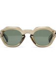 LAMAR Transparent Olive Sunglasses | Green Lens
