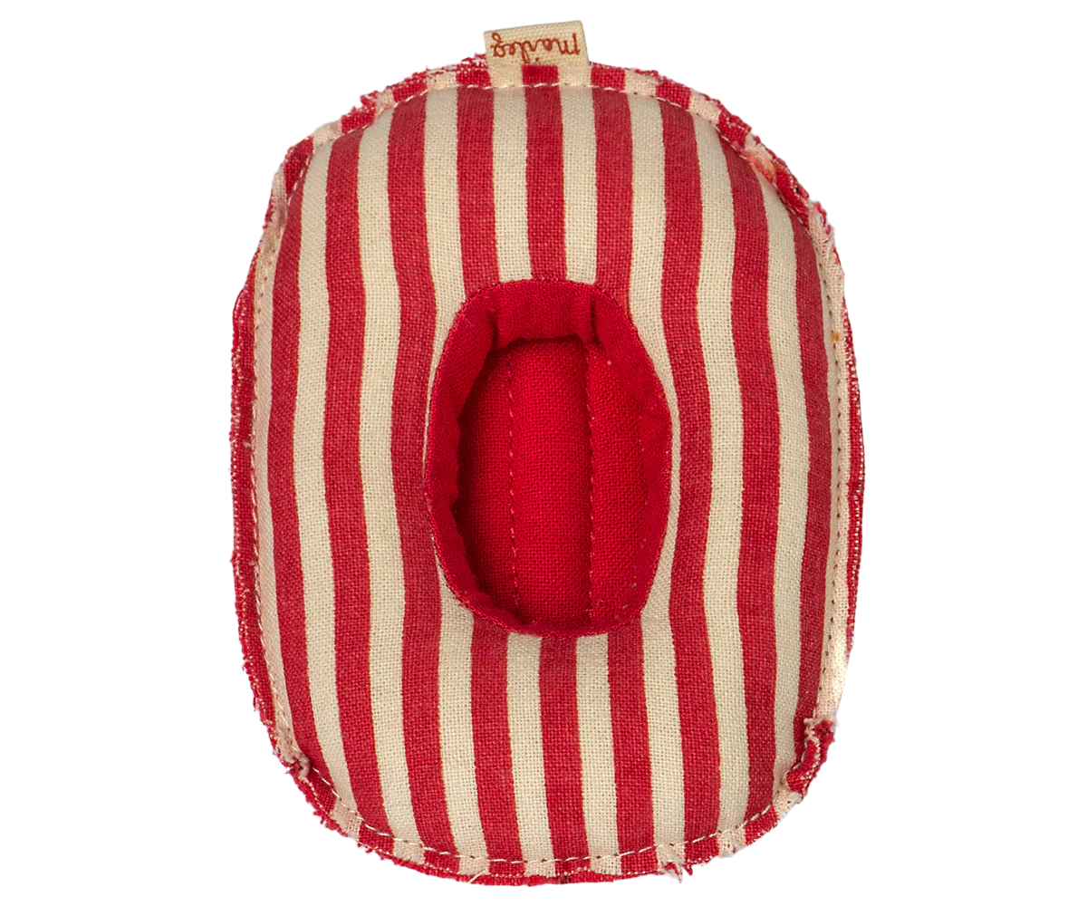 Rubber Boat, Small Mouse  - Red Stripes