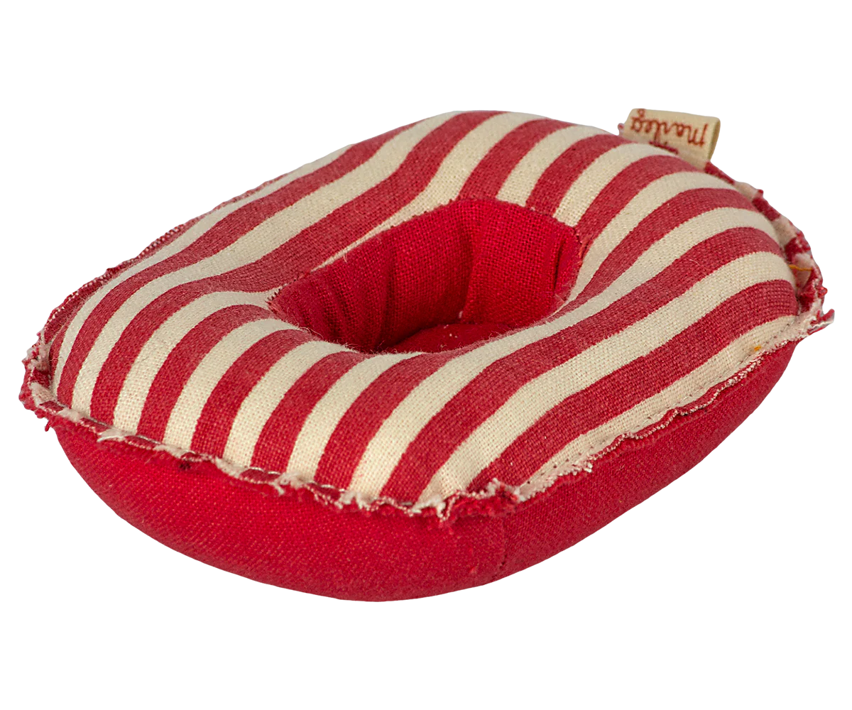 Rubber Boat, Small Mouse  - Red Stripes