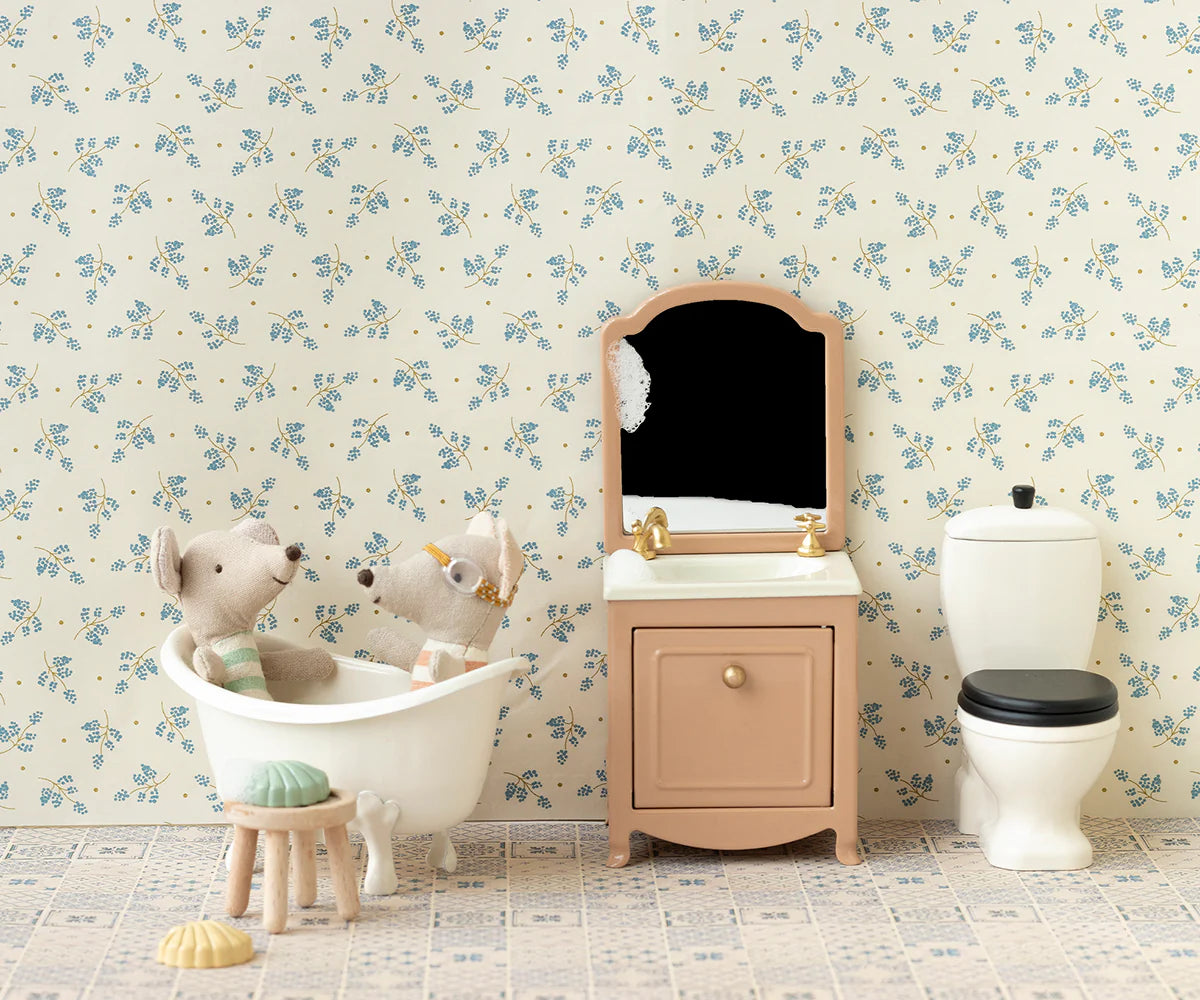 Sink Dresser with Mirror - POWDER