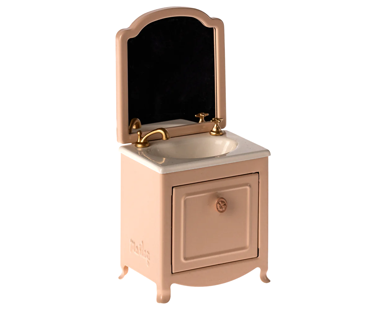 Sink Dresser with Mirror - POWDER