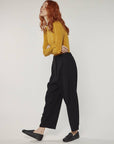 Wool blend Pintuck Pants