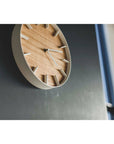 RIN Natural Wood Wall Clock