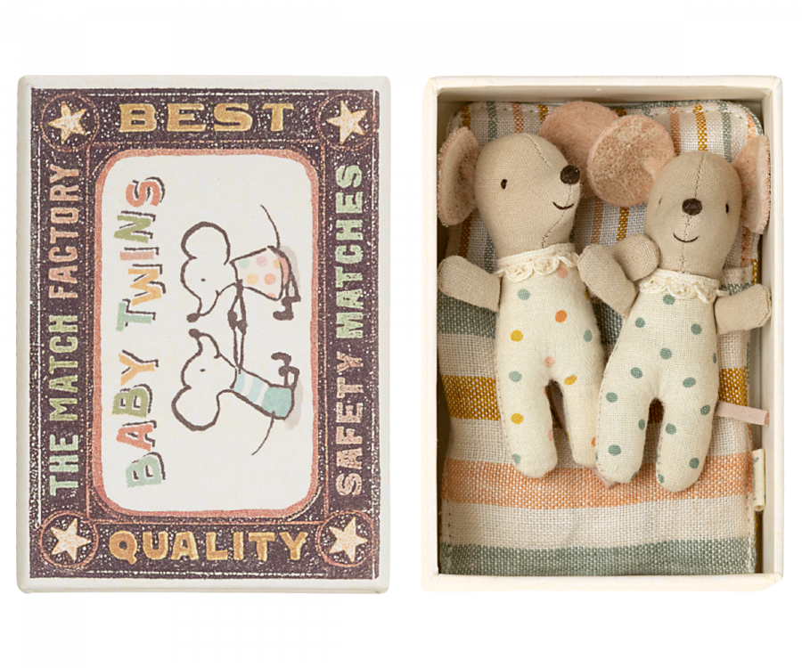 Twins, Baby Mice in Matchbox