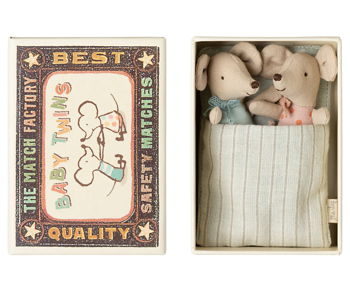 Baby Twins in a Matchbox