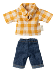 Yellow Checkered Shirt and Pants, Dad Mouse