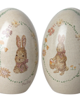 Metal Easter eggs, Set of 2