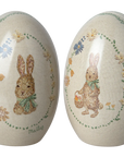 Metal Easter eggs, Set of 2