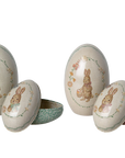 Metal Easter eggs, Set of 2