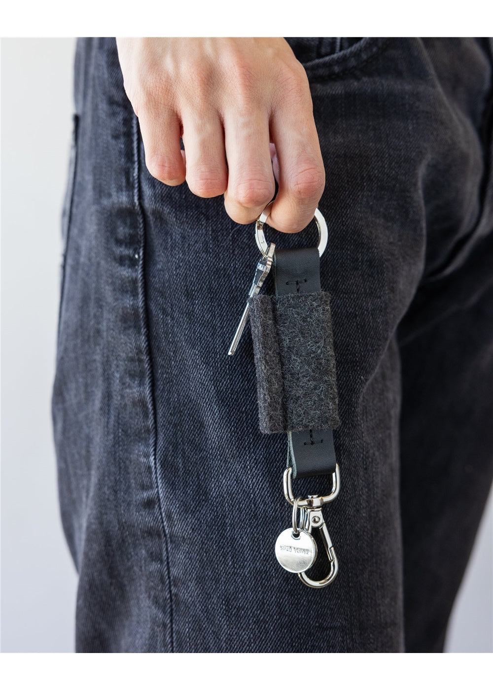 Bar Key Fob - Charcoal