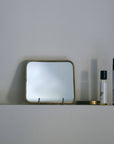 Brass Framed Mirror Square
