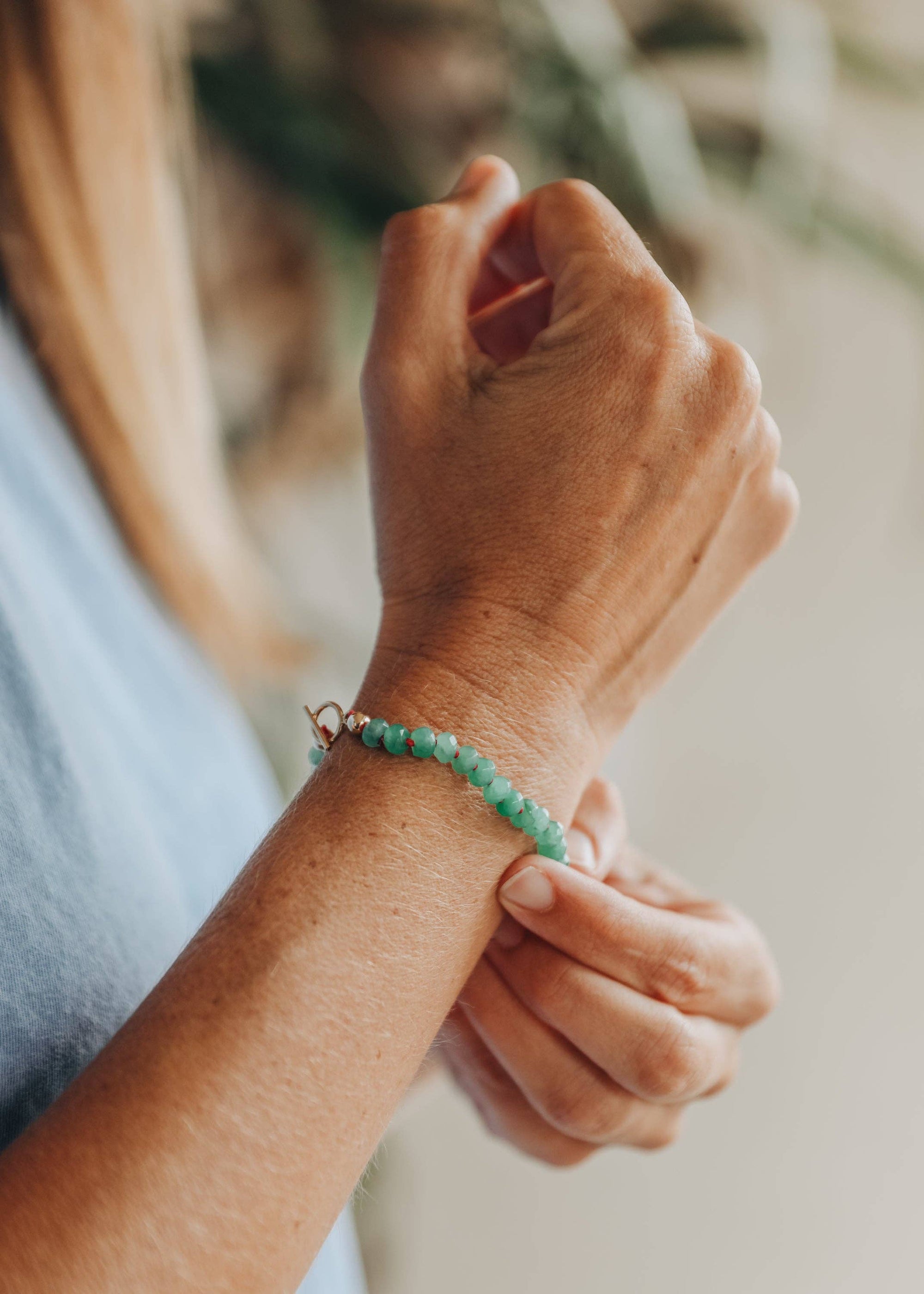 Natural Aventurine  Bracelet