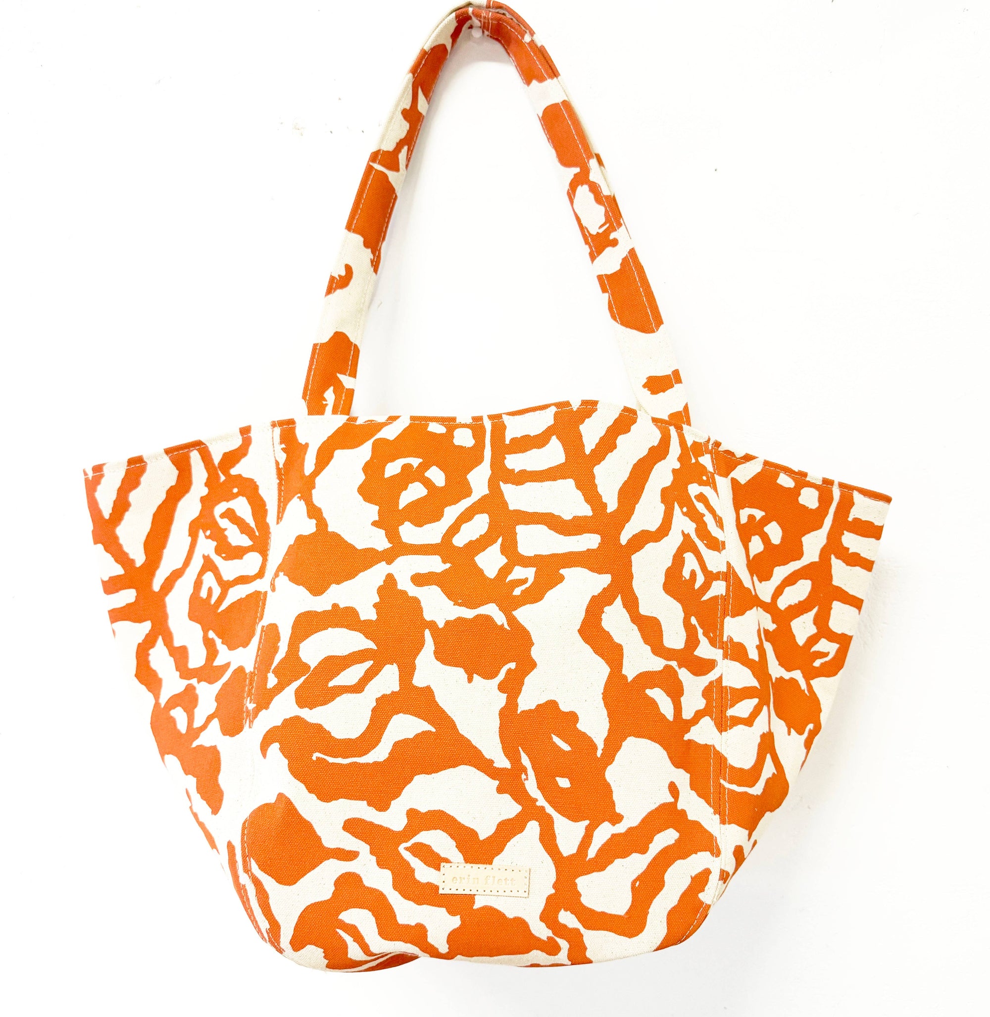Boho Canvase Tote Bag : Orange