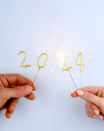 Mini 4" Gold Number Sparkler Wand Card - Singles