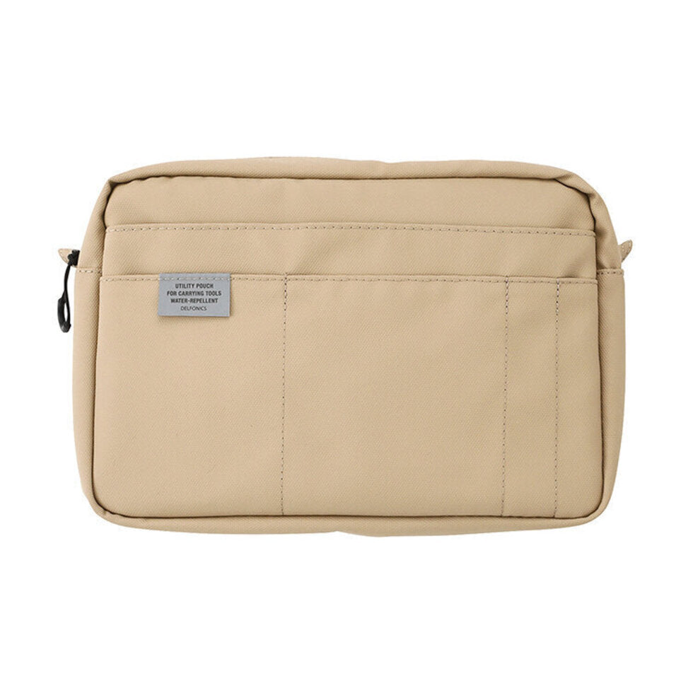Delfonics Water-repellent Utility Pouch - Beige