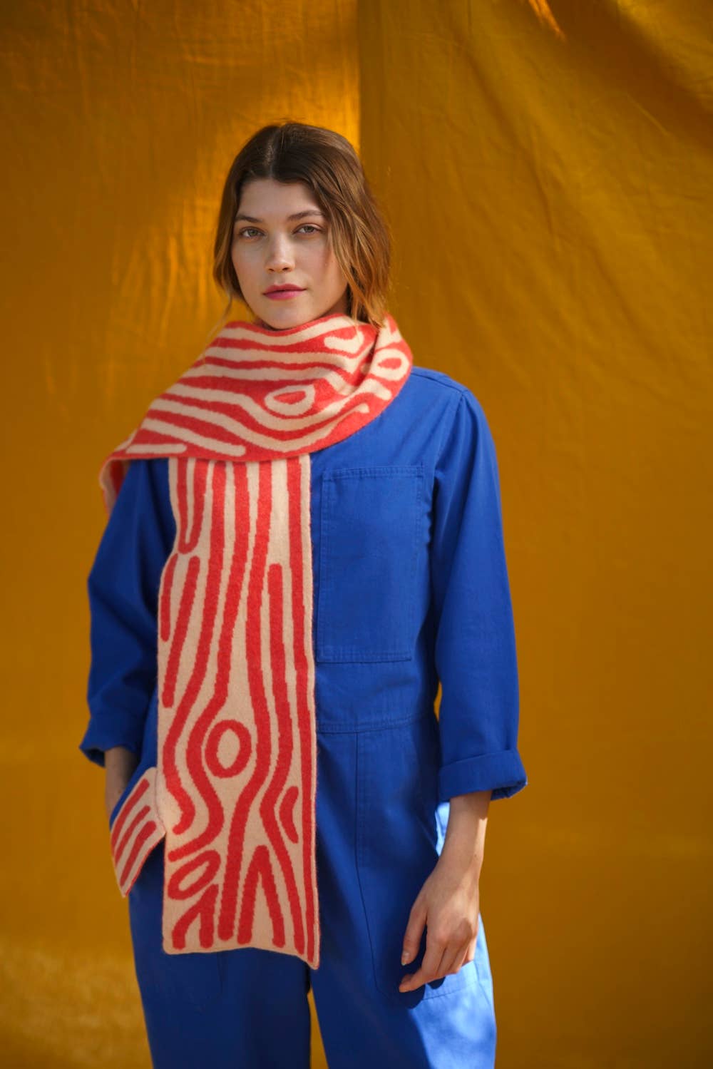 Log Shaped Scarf - Inferno