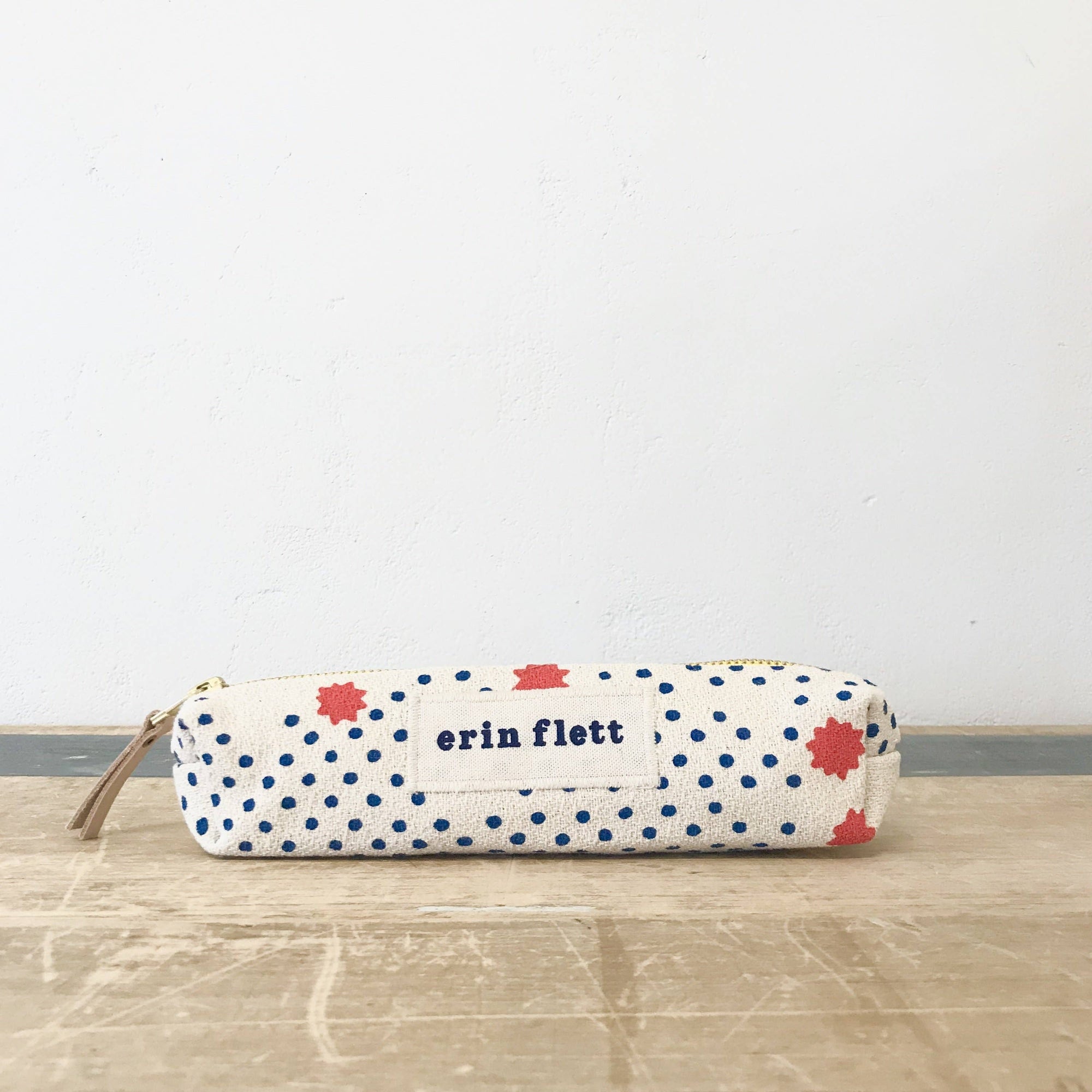 Royal Night Sky Pencil Zipper Bag - FLAT