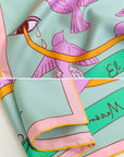 FRIDA x LOST PATTERN "House of Frida" Silk Bandana Scarf - Pink