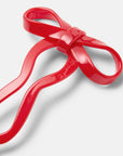 Bow Hairpin in Small Cherry