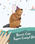 Beaver Cake Topper