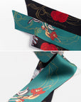 "Dream Hunter" Silk Skinny Scarf- Emerald Green