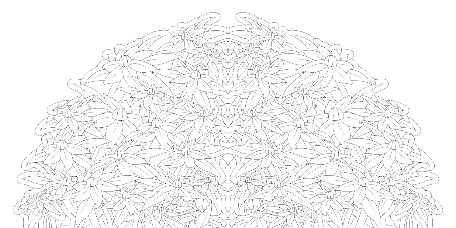 Floral Mandalas Coloring Book