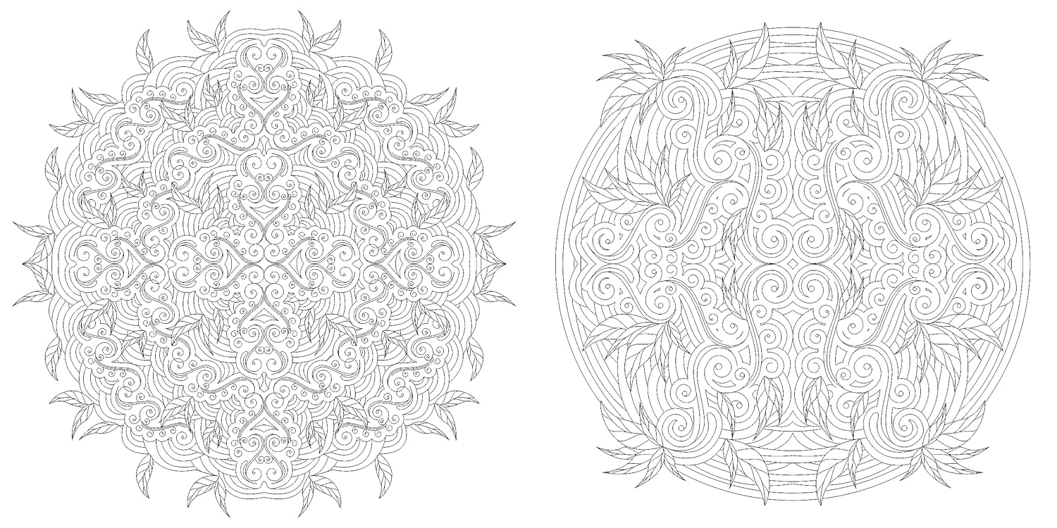 Floral Mandalas Coloring Book