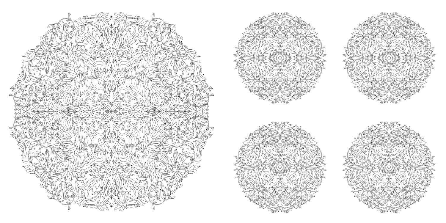 Floral Mandalas Coloring Book