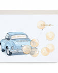 Vintage Car Wedding Greeting Card