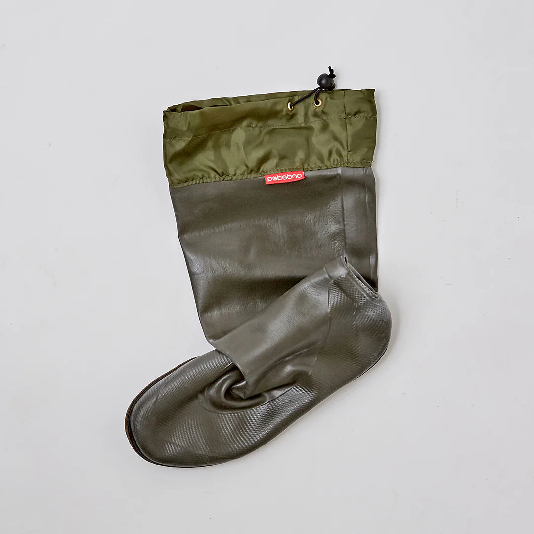 Pokeboo Packable Rubber Rain Boot - Charcoal