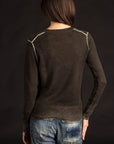 Reversible Printed Crew - Black Olive