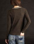 Reversible Printed Crew - Black Olive