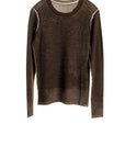 Reversible Printed Crew - Black Olive