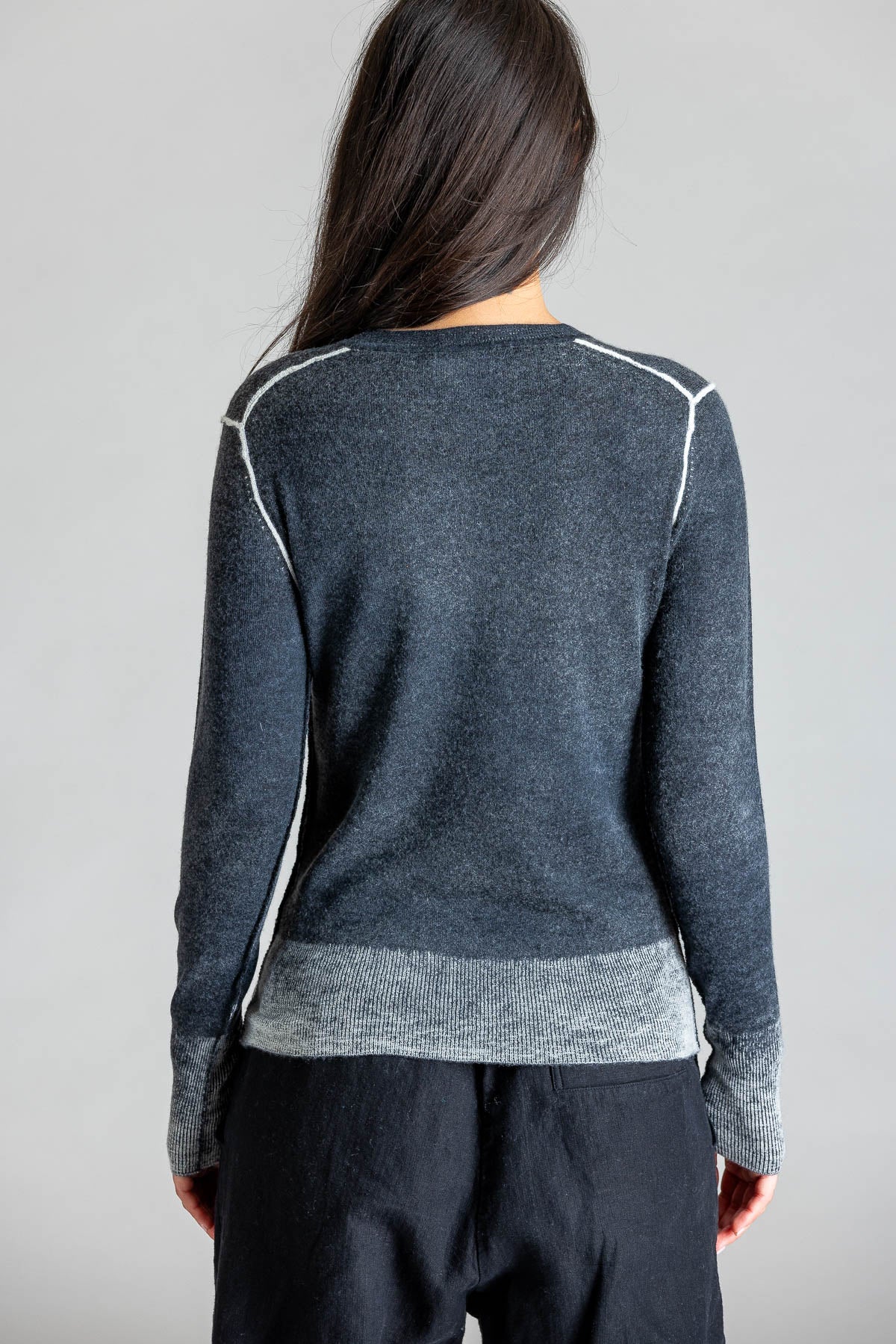 Printed Crew OFF BLACK
