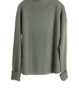 Cashmere Shaker Pullover - Sage