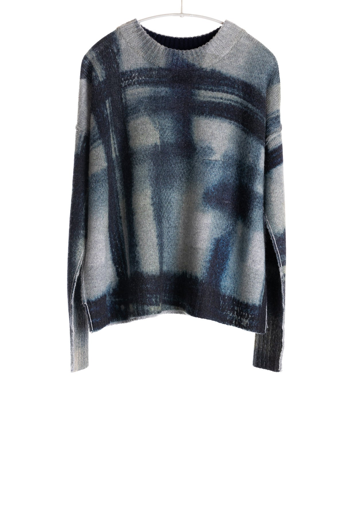 Painted Plaid Crew INDIGO