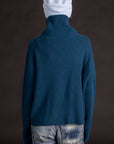 Funnel Shaker Pullover - Ocean Teal