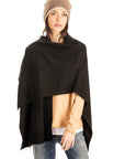 Collared Wrap - Black - O/S