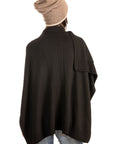 Collared Wrap - Black - O/S