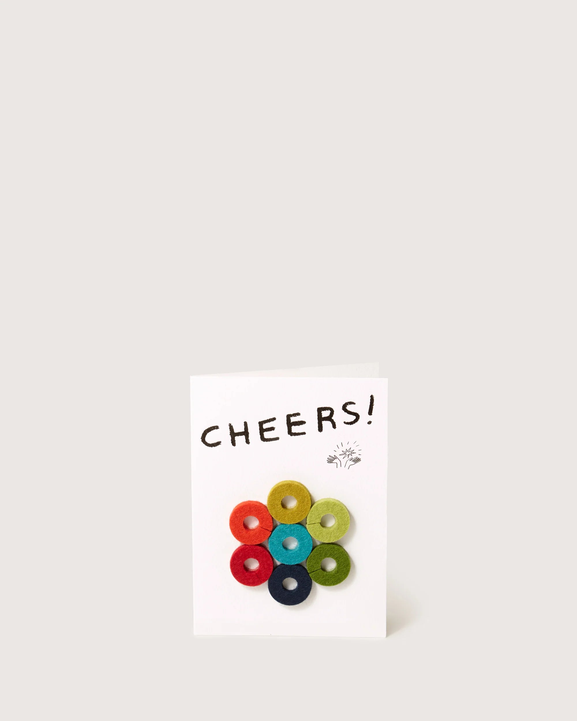 Wine-Ote's Felt Wine Marker Note Card