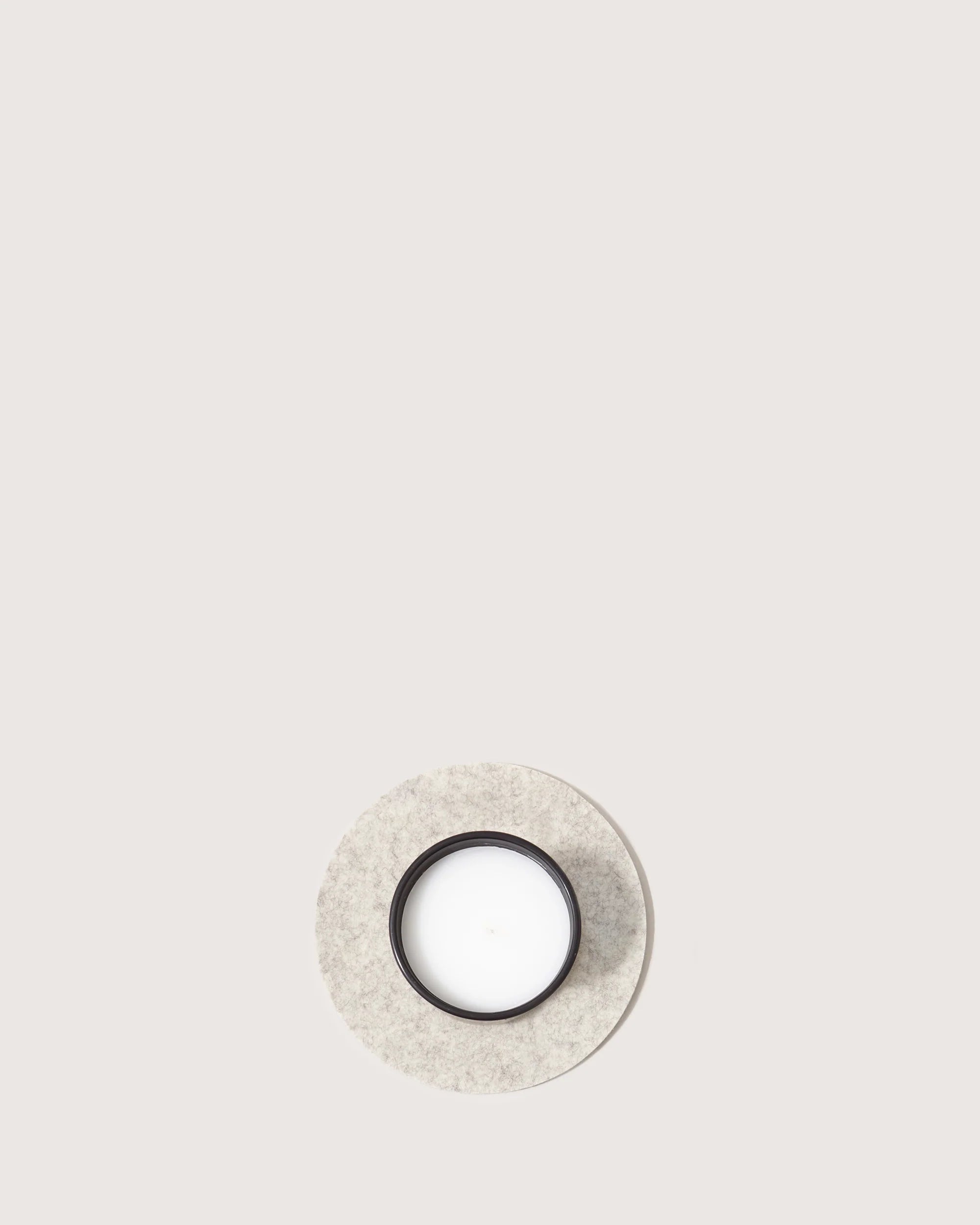 Felt Trivet 8" - Heather White