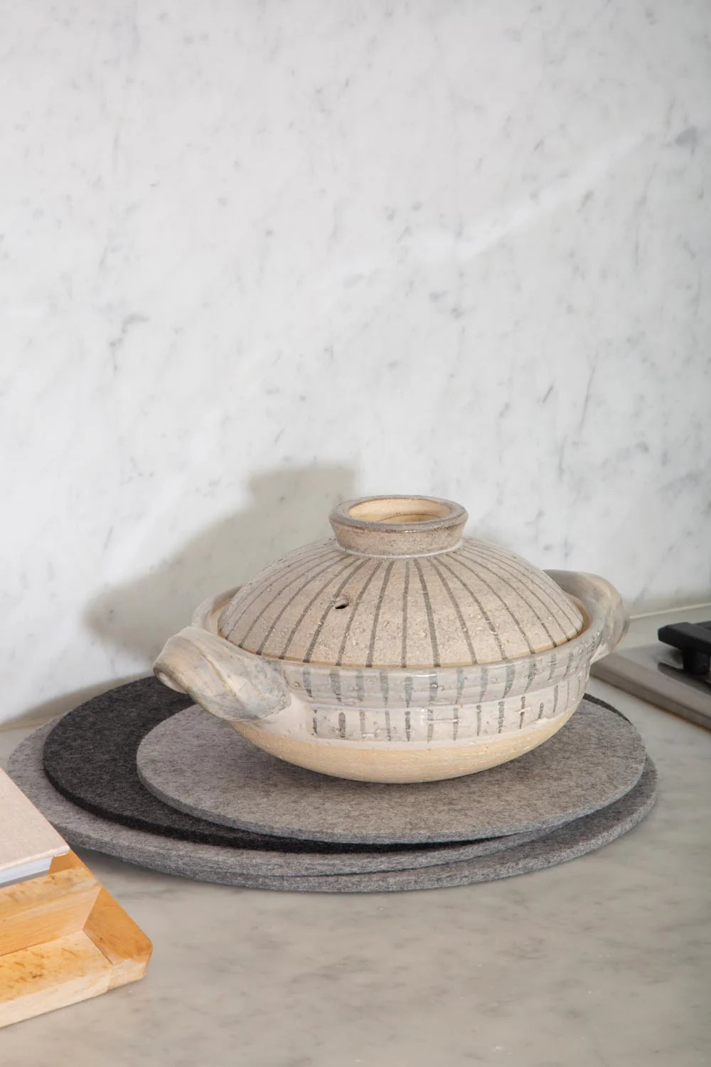 Felt Trivet 8" - Granite