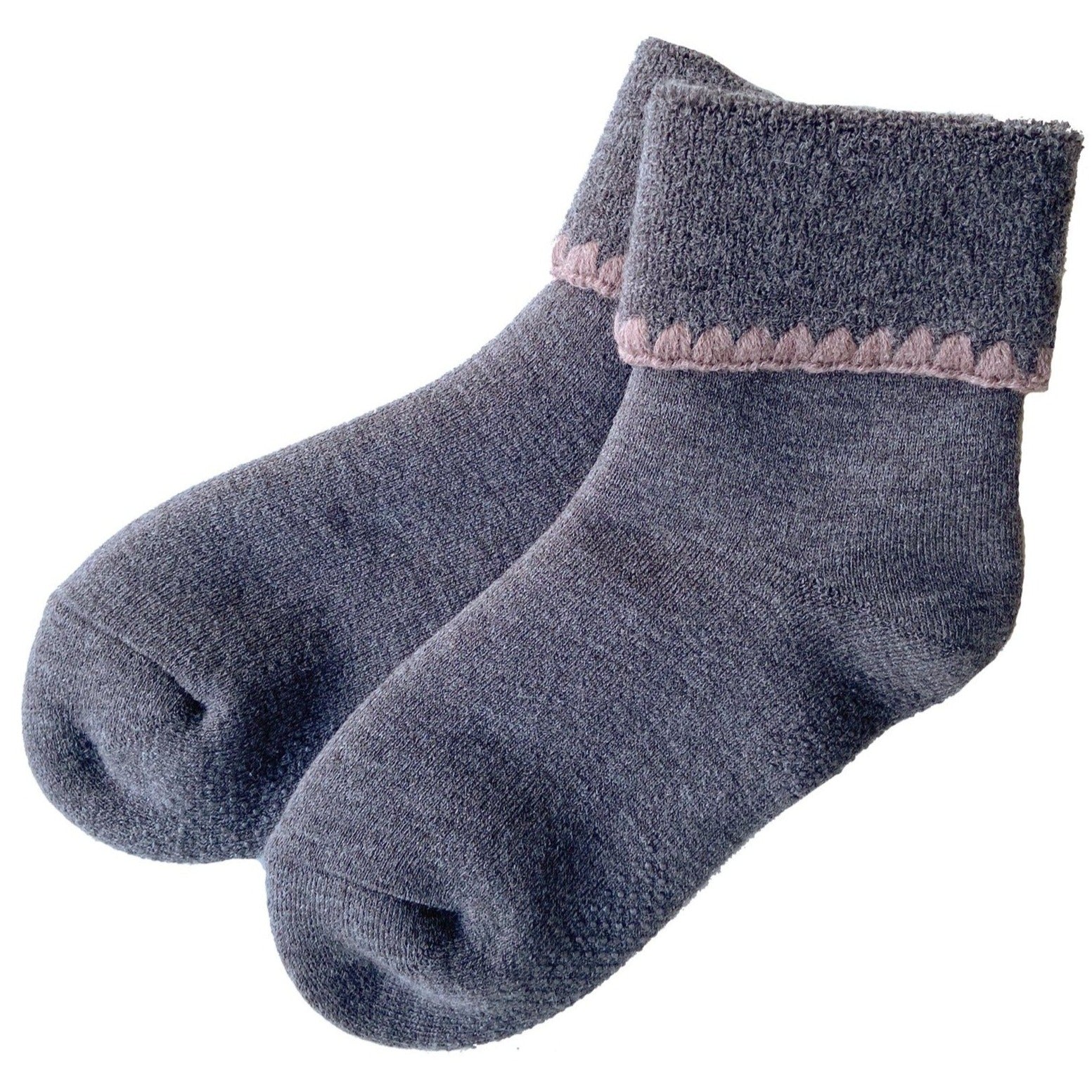 Hamaguri Wool Crew Socks - M