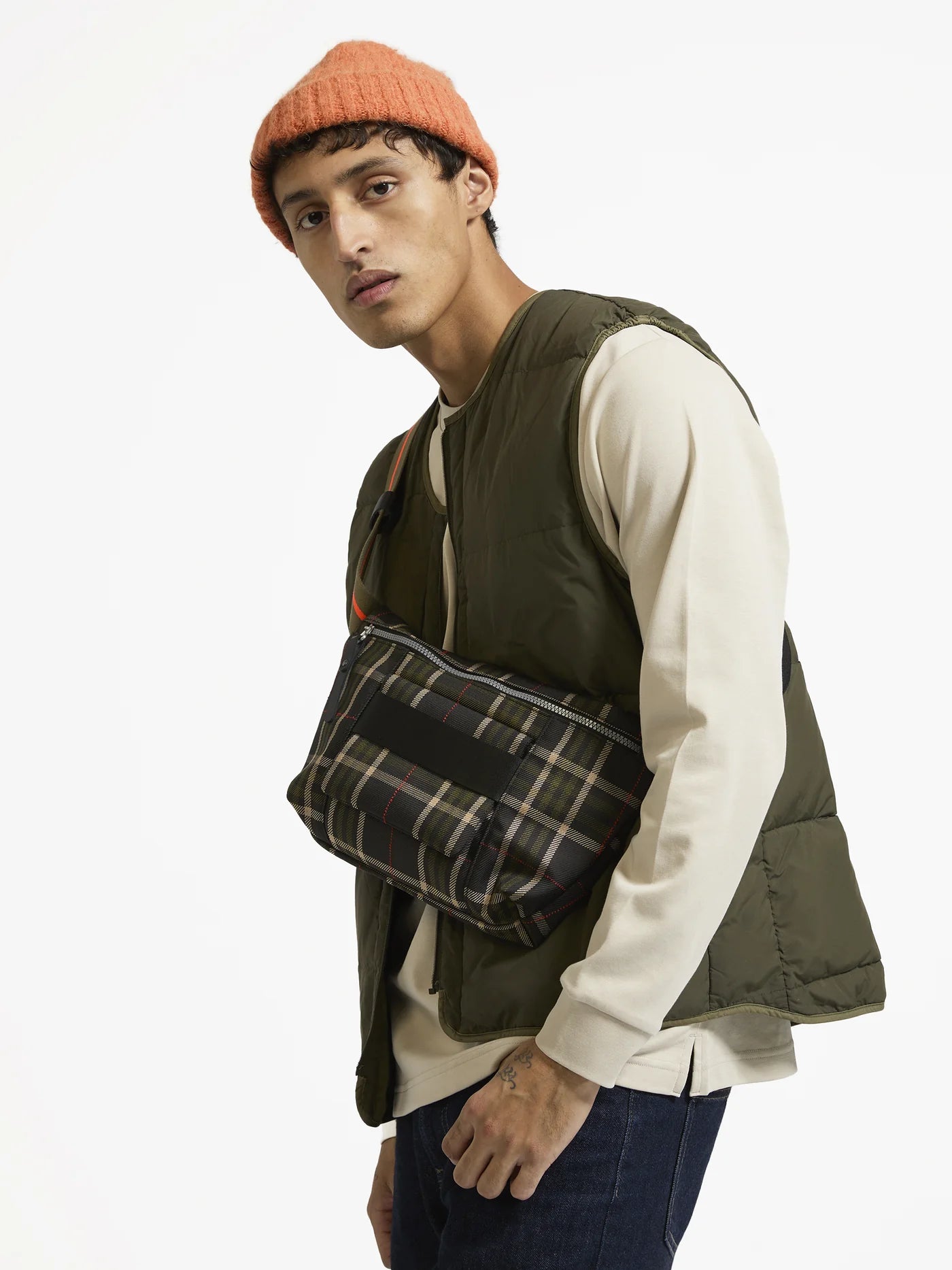 HUGO Crossbody Bag - Tartan
