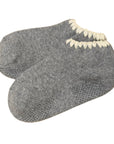 Hamaguri Angora Slipper Socks - M