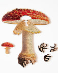 Mini Wooden Puzzle Mushroom