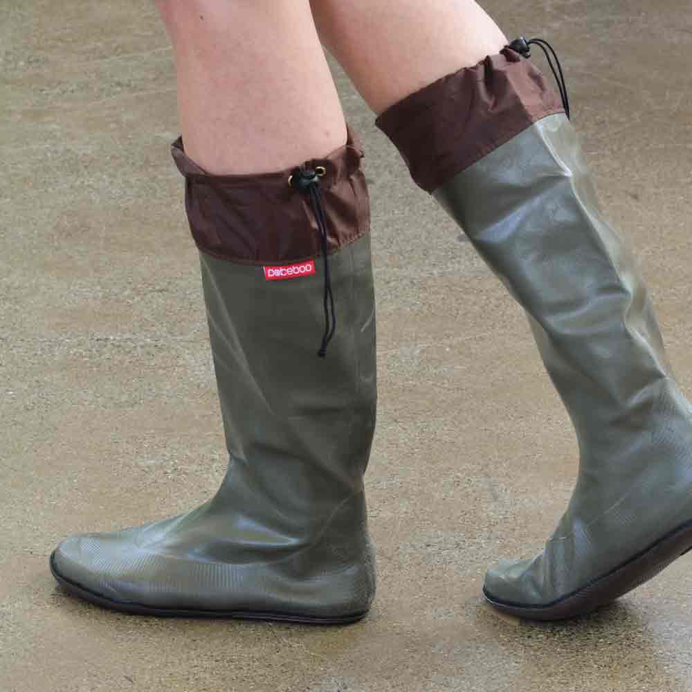 Pokeboo Packable Rubber Rain Boot - Olive