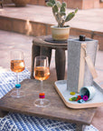 Midcentury Wine-O's Merino Wool Felt Round Wine Markers
